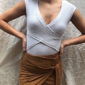 Sexy Cross Front Bodysuit